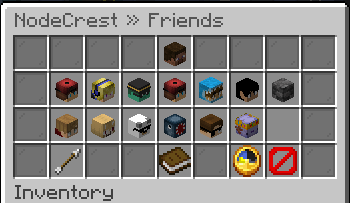 NodeCrest friends GUI